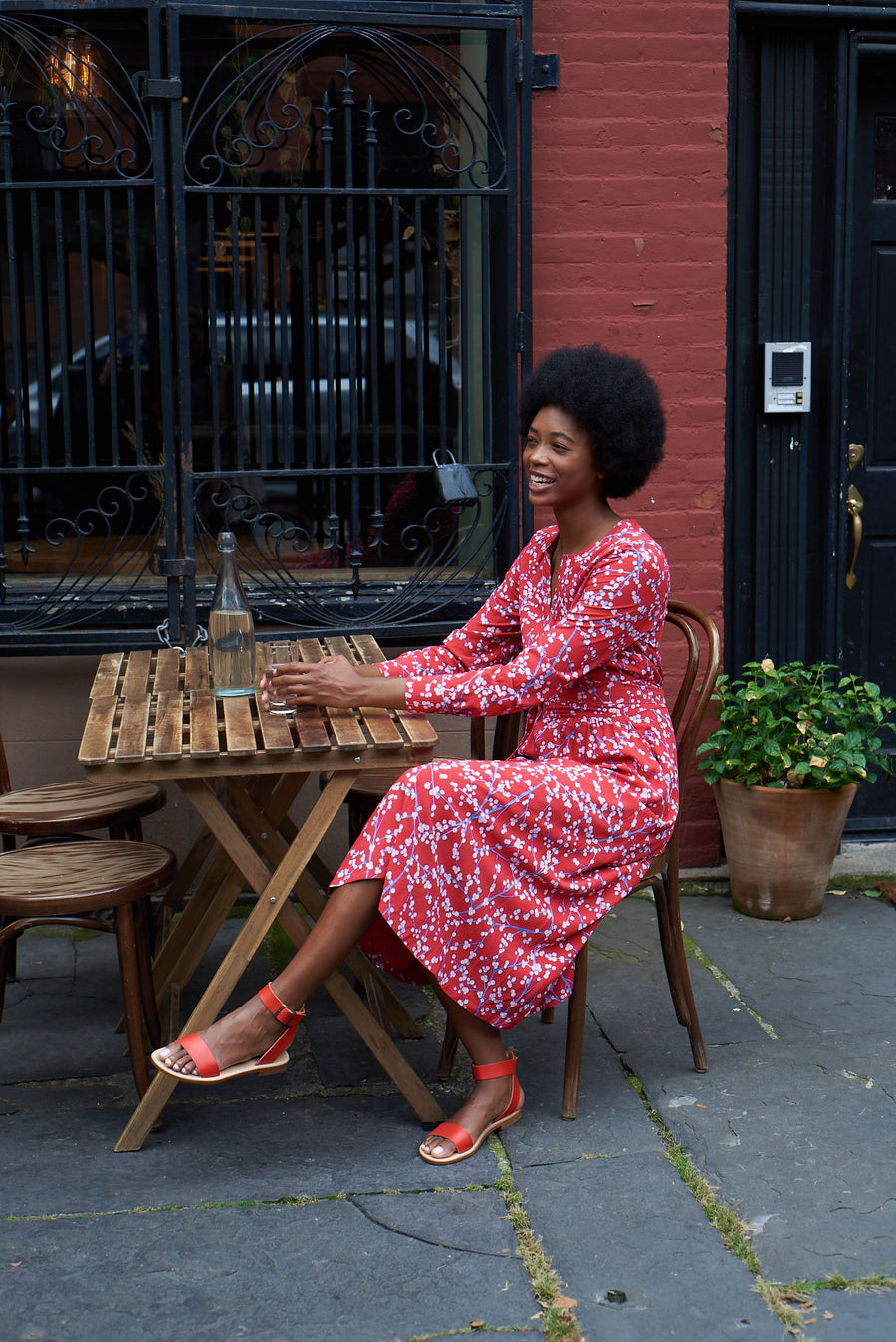 Robe BAKER Rouge