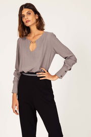 OCTAVE blouse Gray