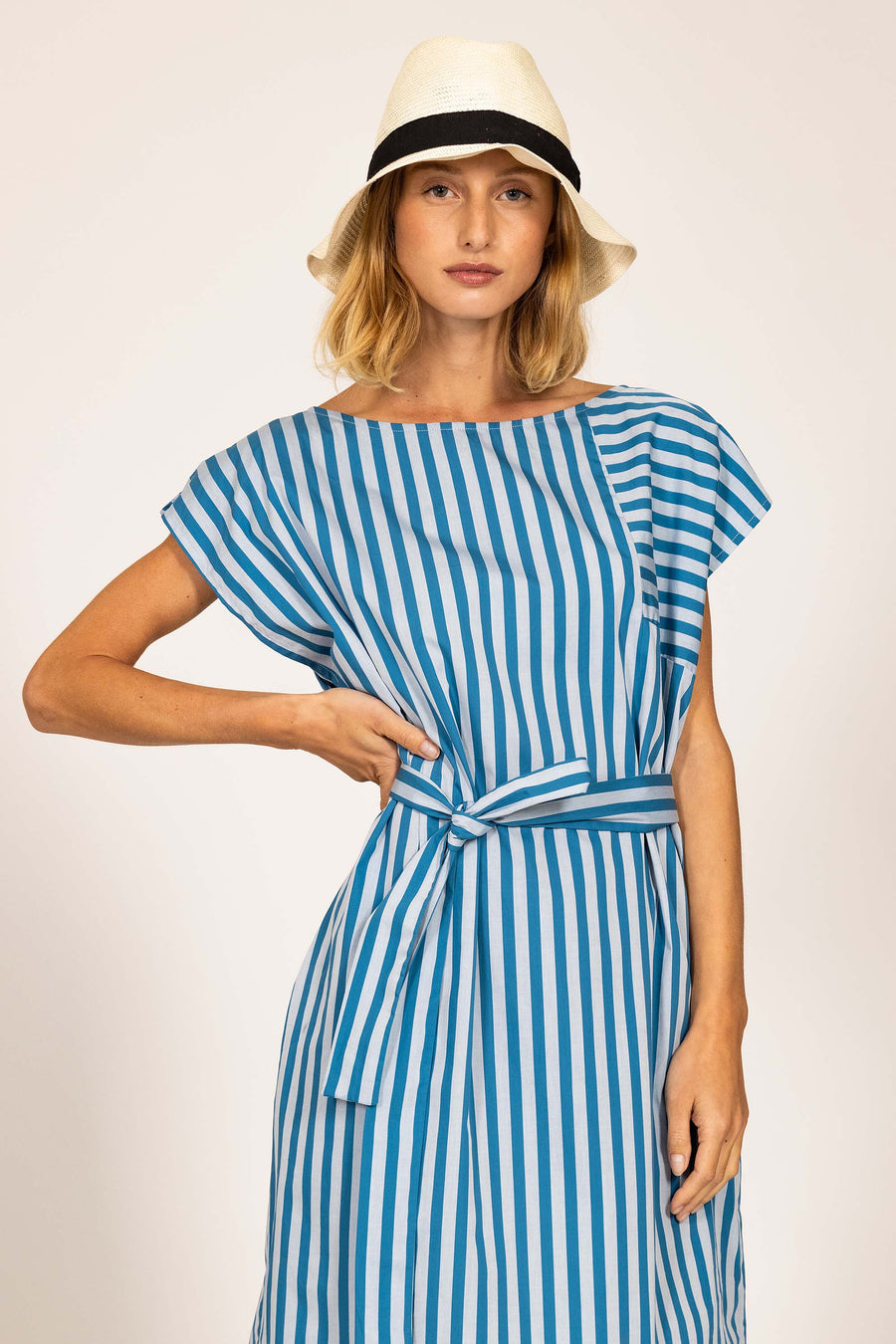Blue Striped LISA Dress 