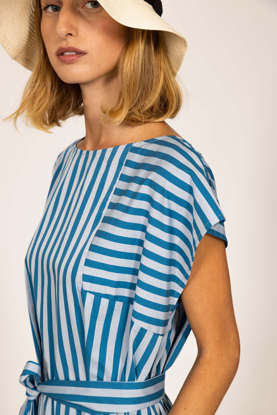 Blue Striped LISA Dress 