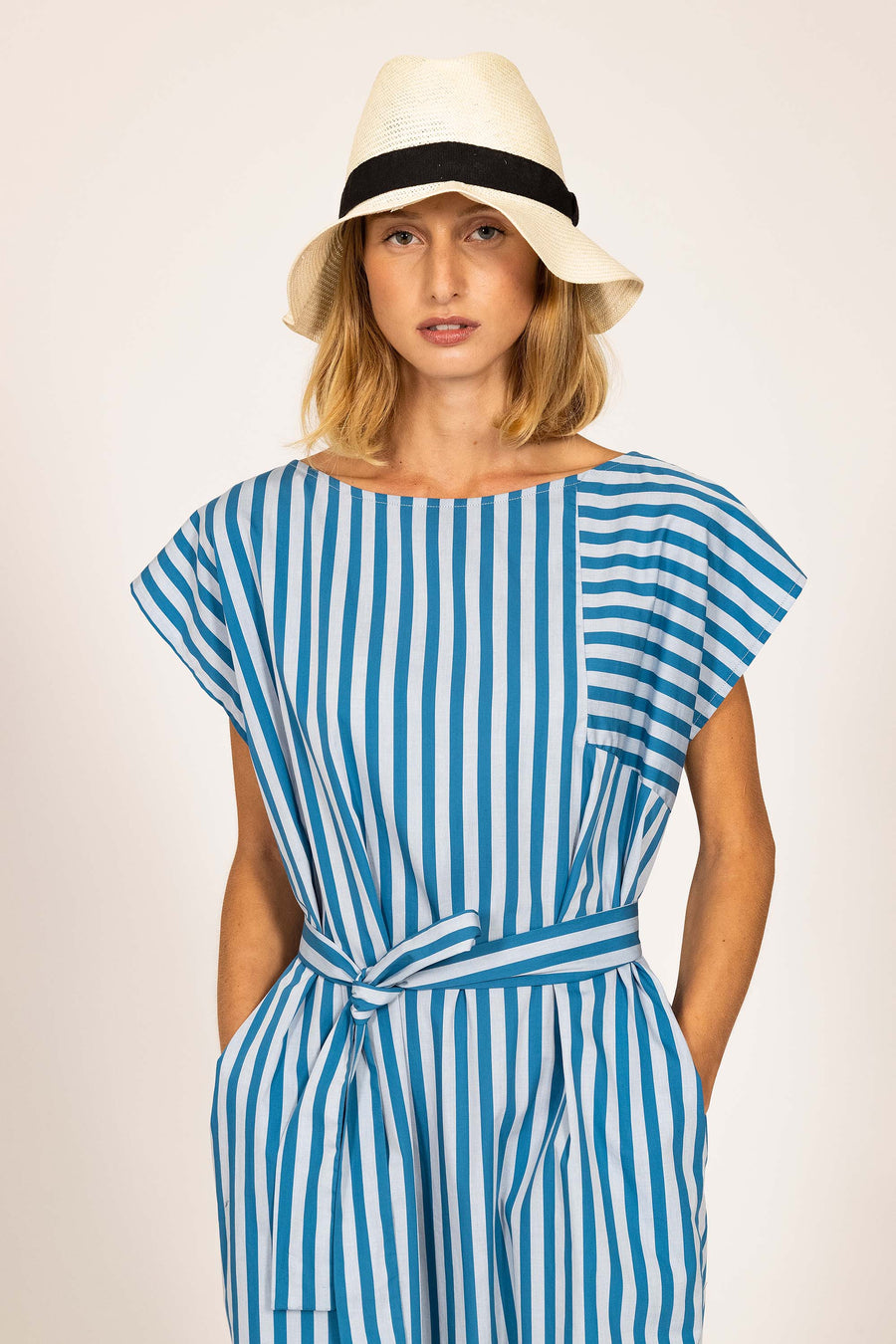 Blue Striped LISA Dress 