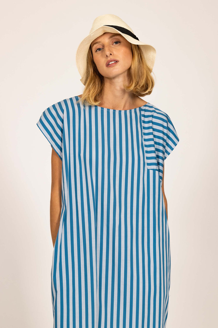 Blue Striped LISA Dress 