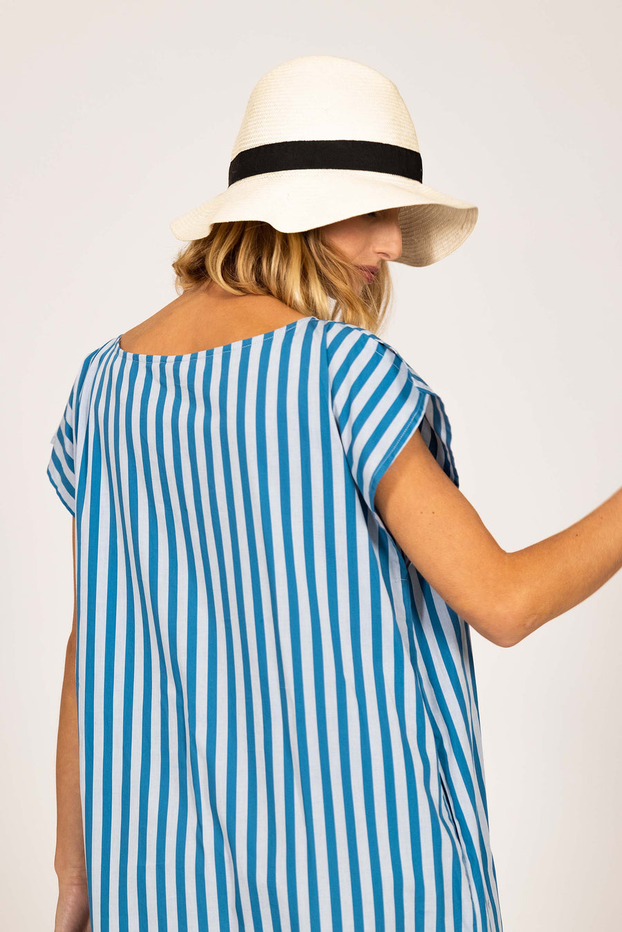 Blue Striped LISA Dress 