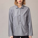 VIGOGNE Gray Blouse 