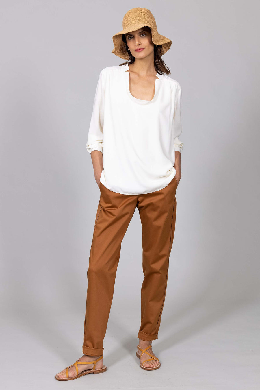 Top DAFNA Écru