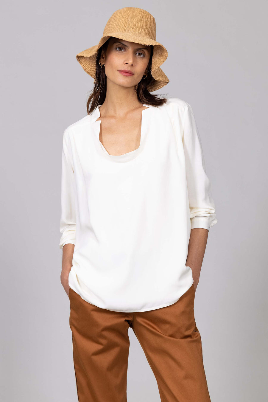 Top DAFNA Écru