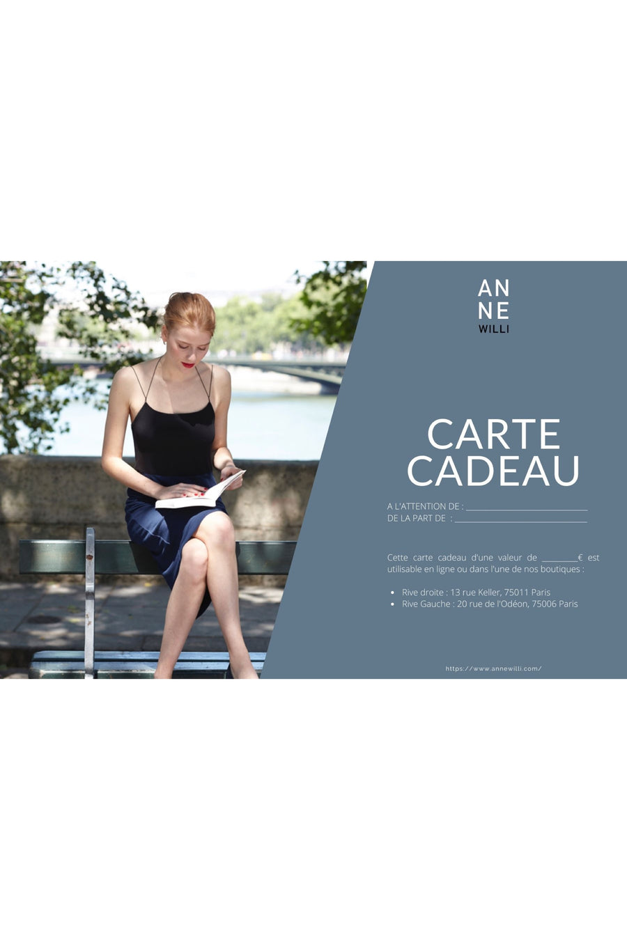 Carte Cadeau ANNE WILLI